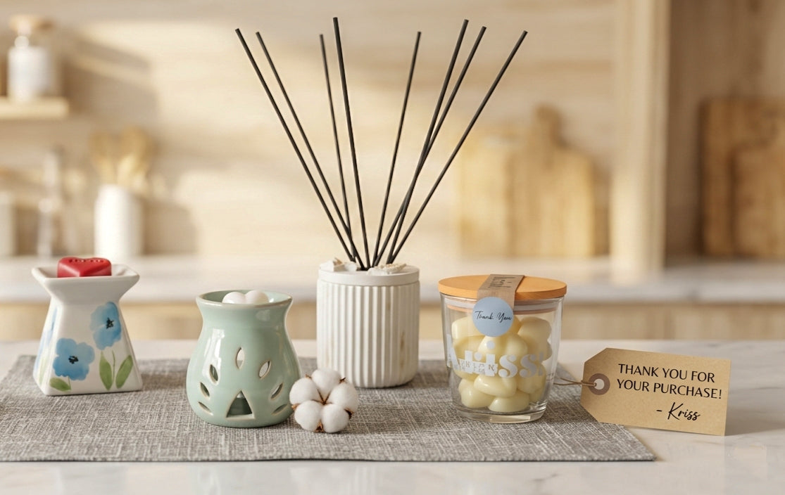 Ceramic Wax Burner – Light Sage