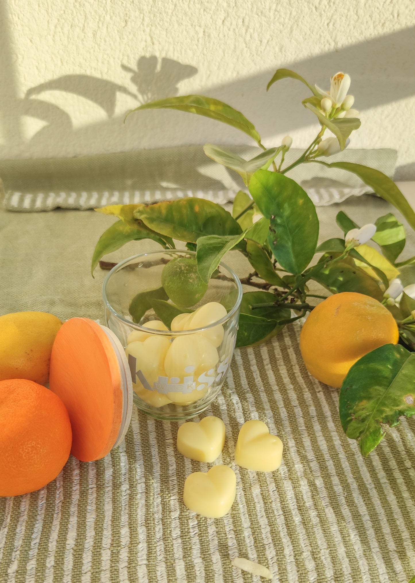 Cubos de cera Sol de Tarde – Fragancia cítrica para el hogar (90 g) | KSC Studio