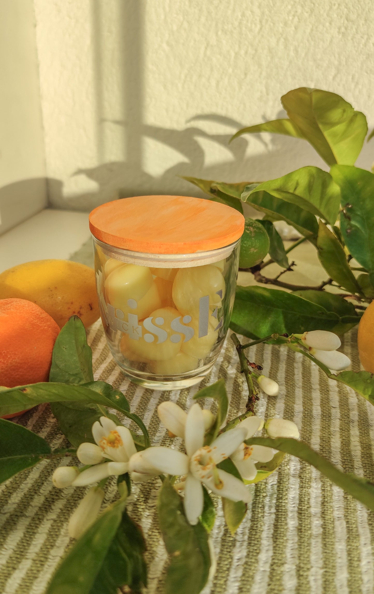 Cubos de cera Sol de Tarde – Fragancia cítrica para el hogar (90 g) | KSC Studio