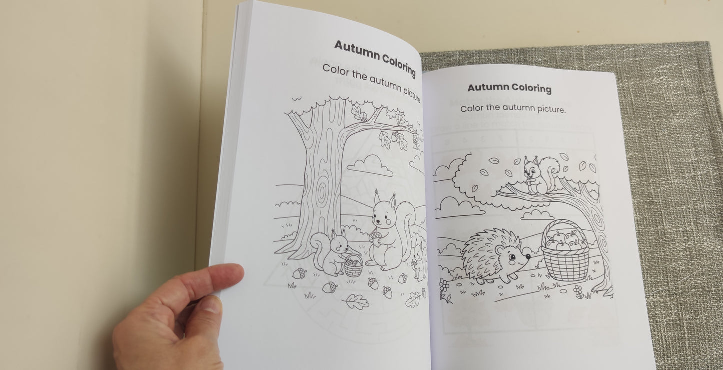 Tiny Artists: Fun Through the Seasons – Seasonal Activity Book for Kids Ages 4–7