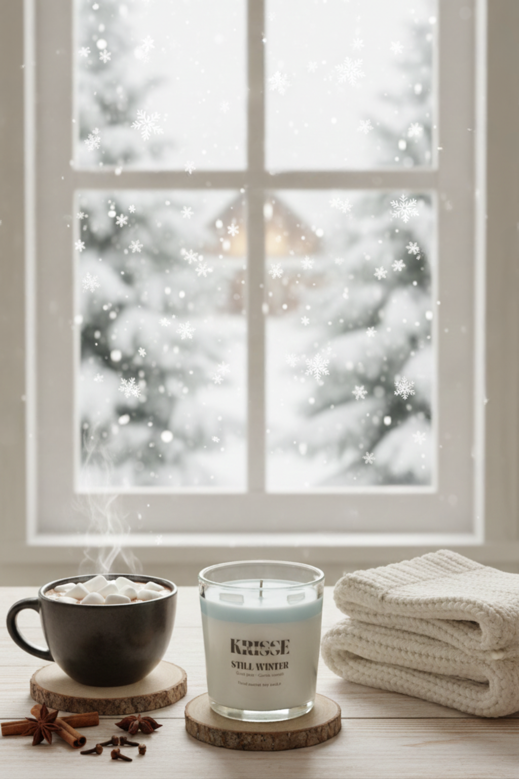 Still Winter – Handmade Soy Candle Krissewick Attelier collection
