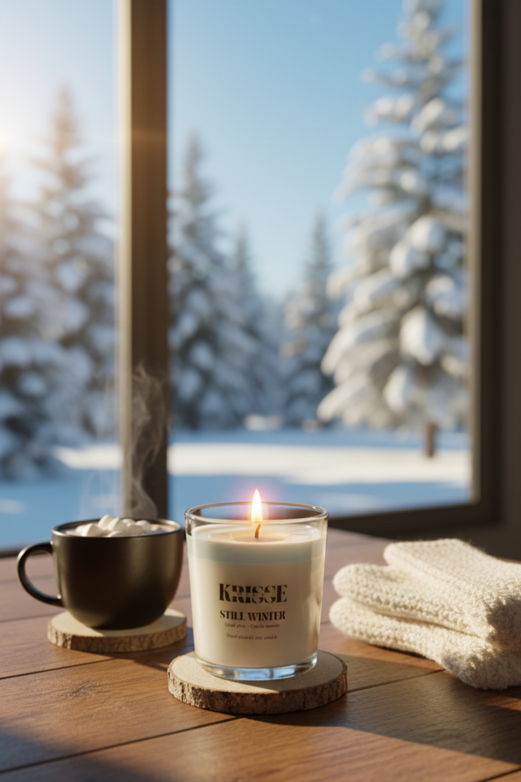 Still Winter – Handmade Soy Candle Krissewick Attelier collection