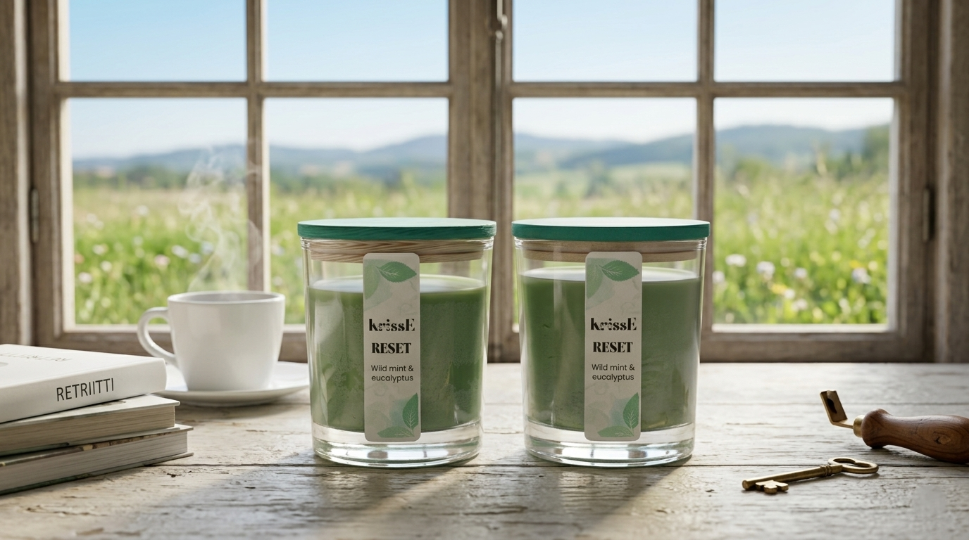 RESET – Vela de Soja Menta Silvestre y Eucalipto