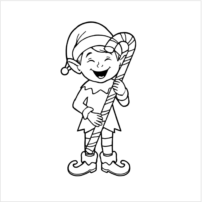 Pequeños artistas: Libro de colorear fácil de Navidad: 3-6 años