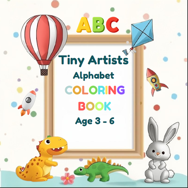 Tiny Artists: Alphabet Coloring Book: Age 3 - 6