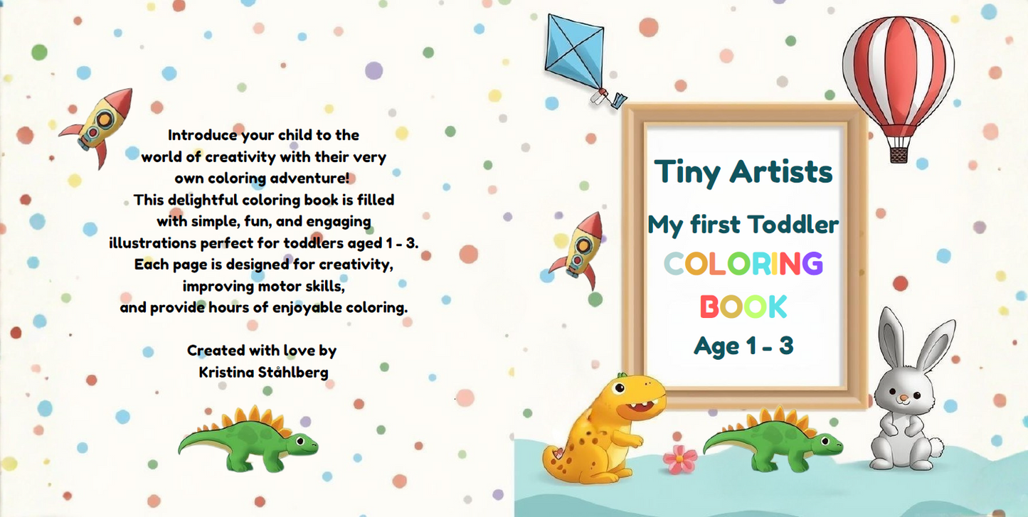 Pequeños artistas: Mi primer libro de colorear para niños pequeños: 1-3 años