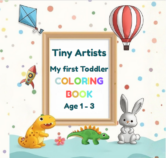Pequeños artistas: Mi primer libro de colorear para niños pequeños: 1-3 años