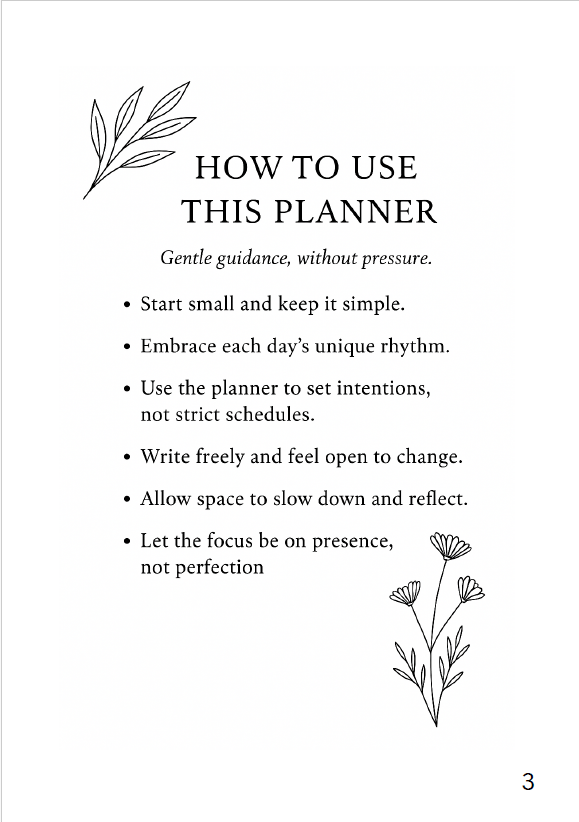Agenda para colorear "Slow Life" para adultos: Planificación consciente