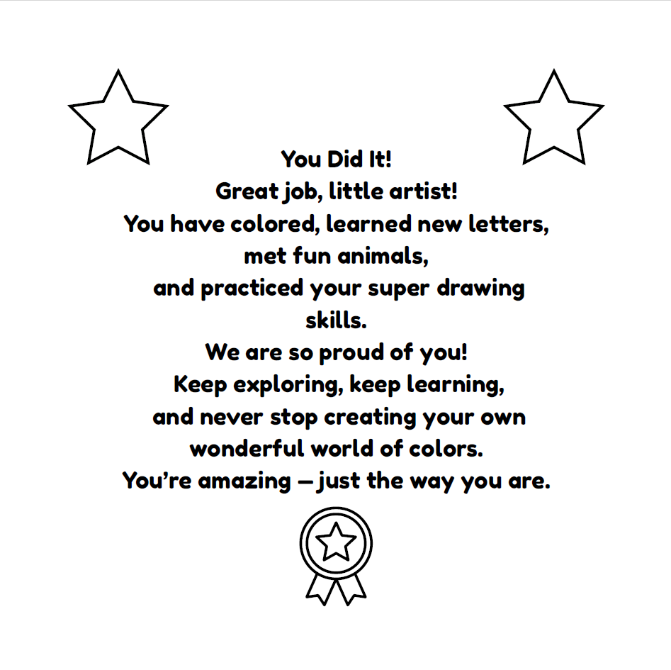 Tiny Artists: Alphabet Coloring Book: Age 3 - 6