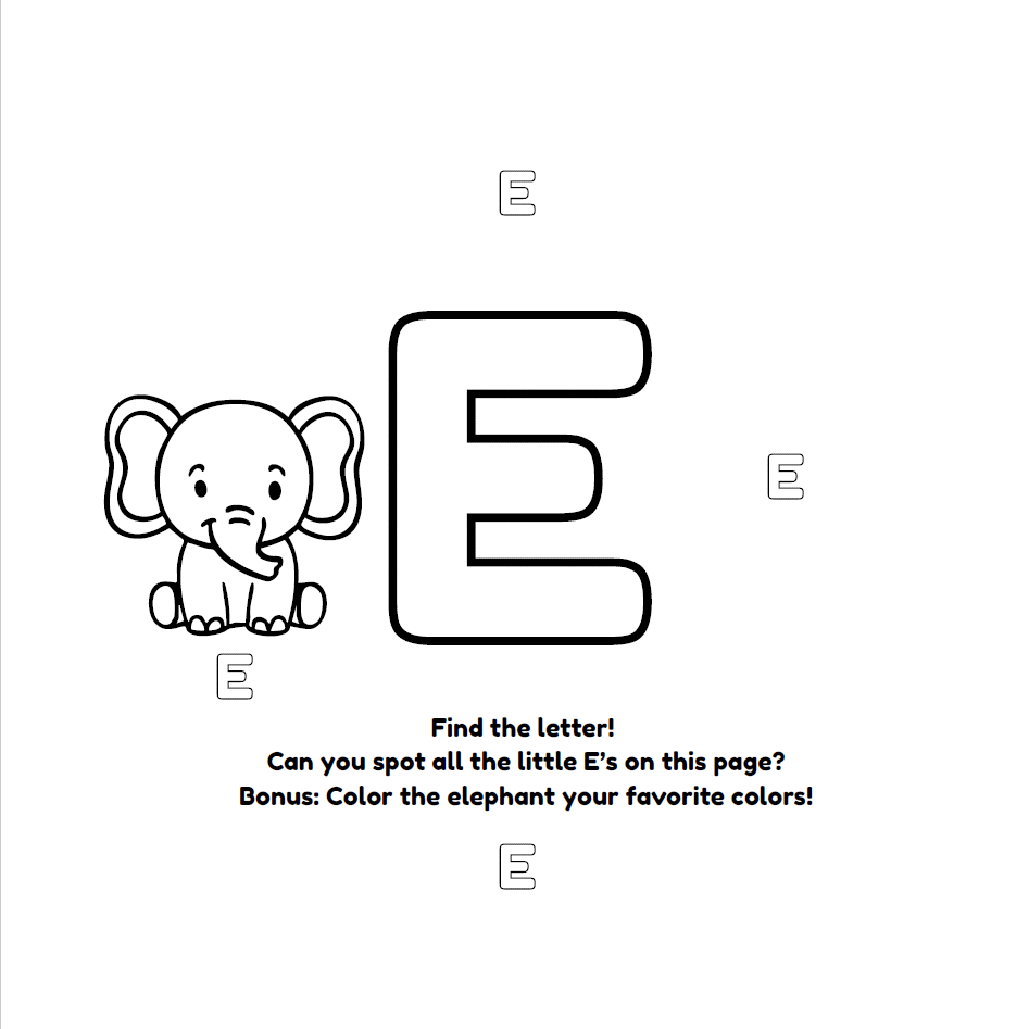 Tiny Artists: Alphabet Coloring Book: Age 3 - 6