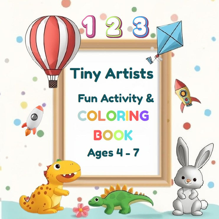 Pequeños Artistas: Actividad Divertida y LIBRO PARA COLOREAR: Edades 4–7