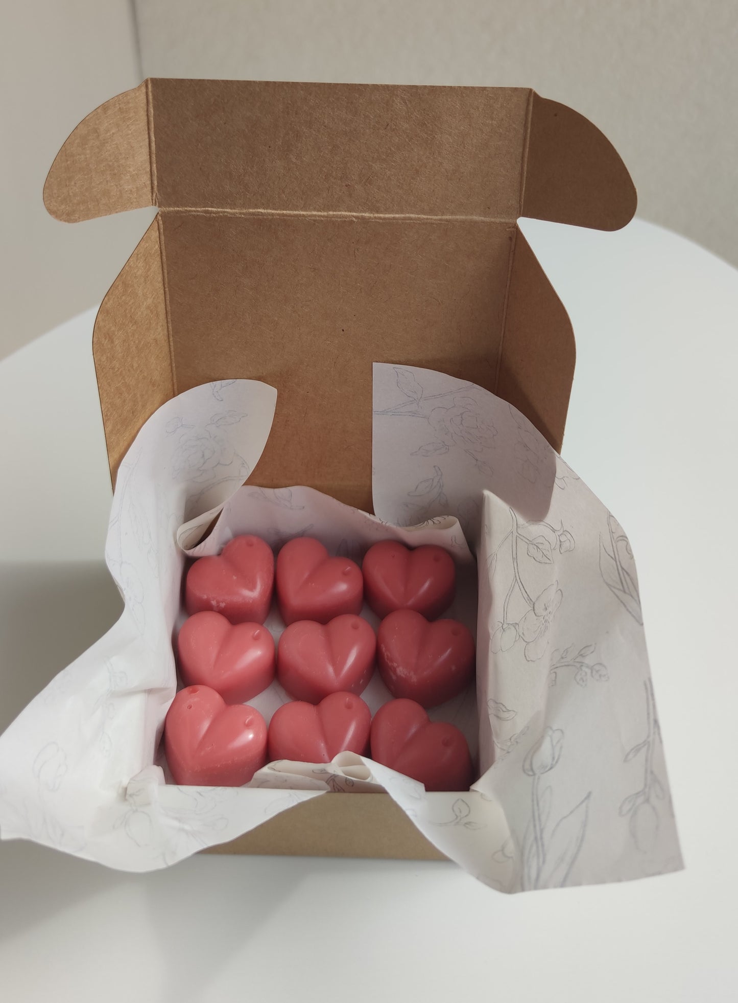 ABRAZO SUAVE – Ceras aromáticas de corazón (60 g / 9 uds.)