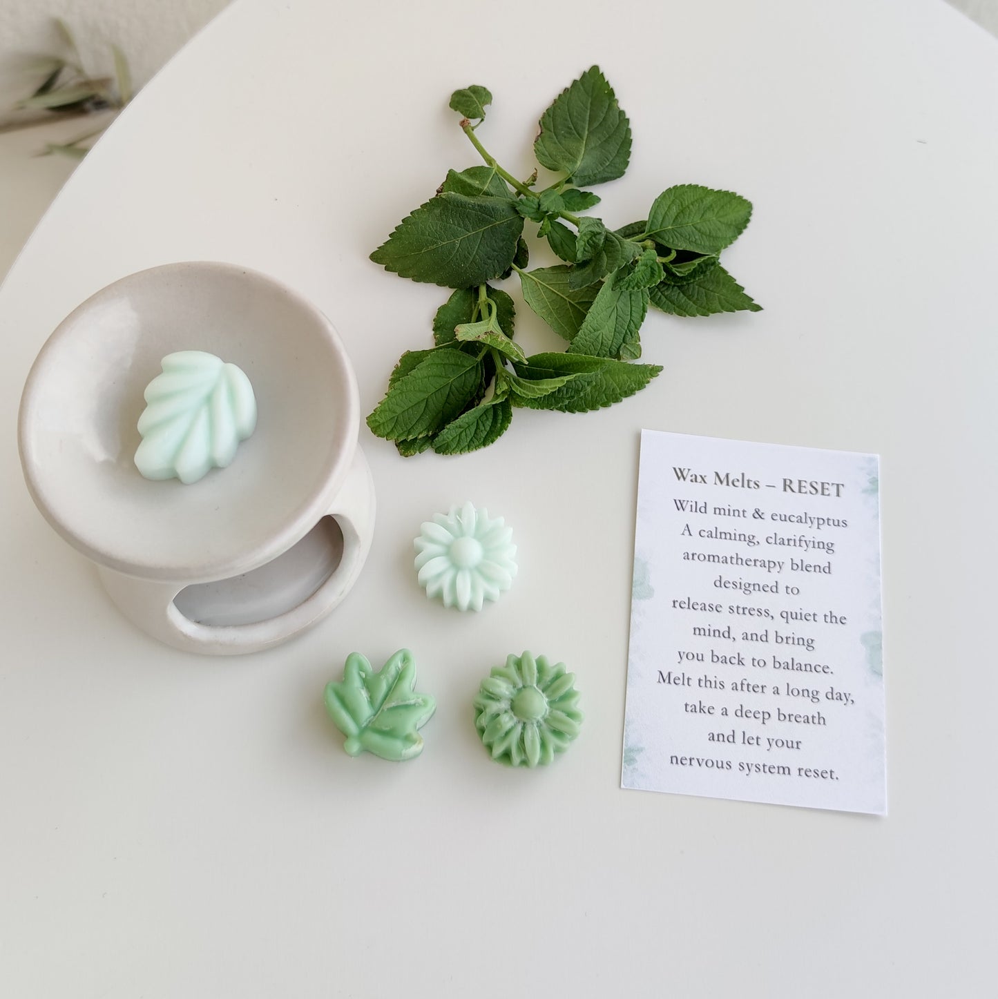 Reset – Wax Melts – Wild Mint & Eucalyptus (60g)