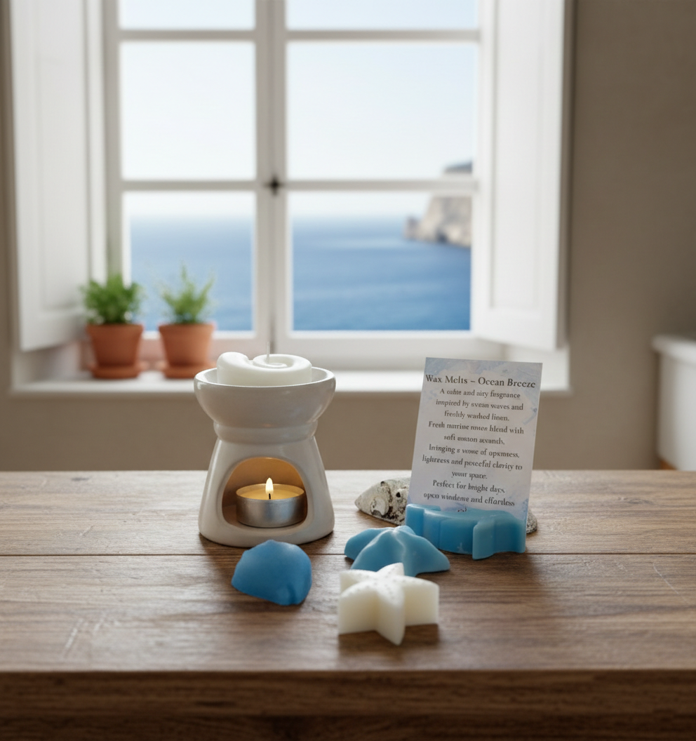 Ocean Breeze Wax Melts, Fresh Marine Home Fragrance
