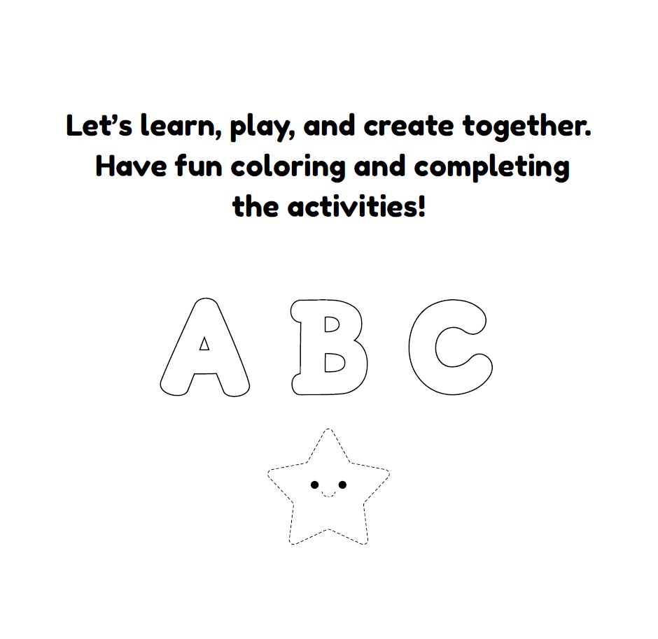 Pequeños Artistas: Actividad Divertida y LIBRO PARA COLOREAR: Edades 4–7