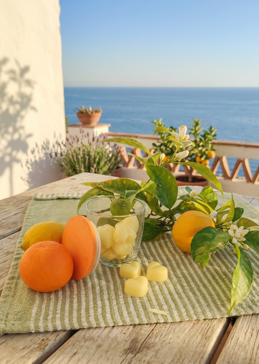 Cubos de cera Sol de Tarde – Fragancia cítrica para el hogar (90 g) | KSC Studio