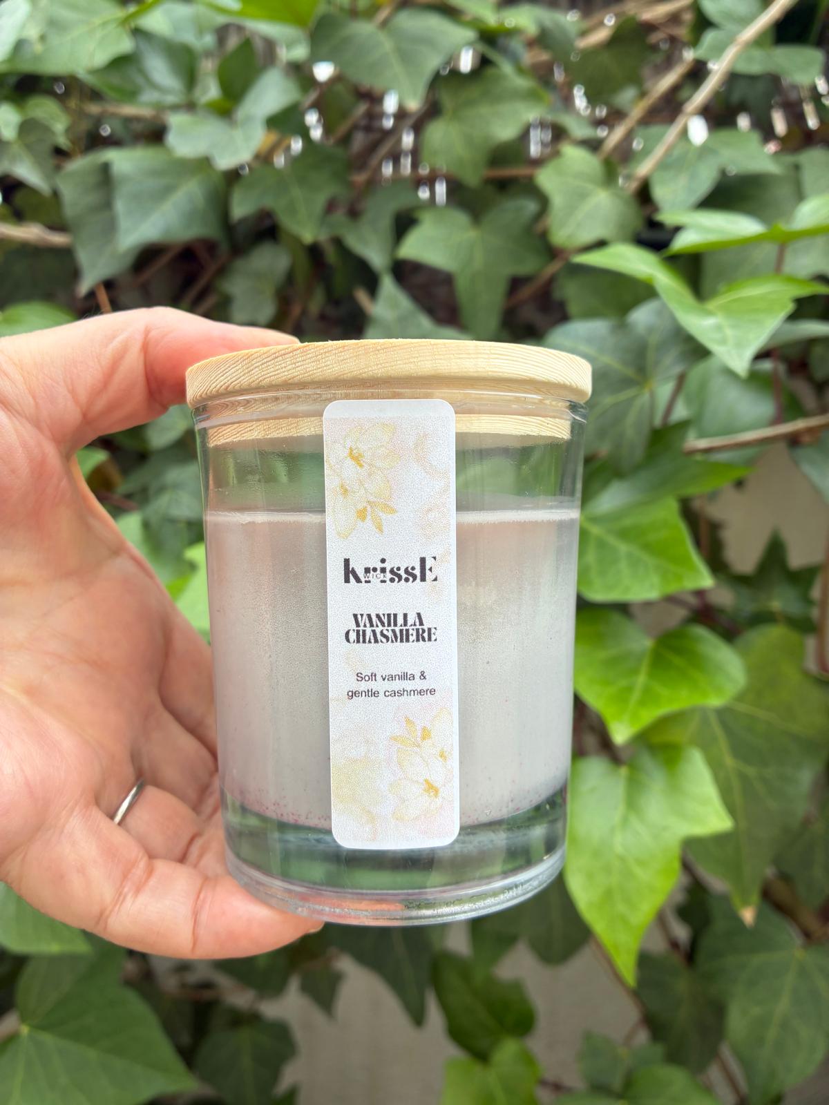 Vainilla Cachemir – Vela de Soja | Vainilla Suave y Cachemir Cremoso | Colección Hogar Acogedor