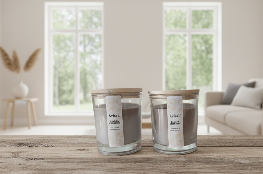 Vainilla Cachemir – Vela de Soja | Vainilla Suave y Cachemir Cremoso | Colección Hogar Acogedor